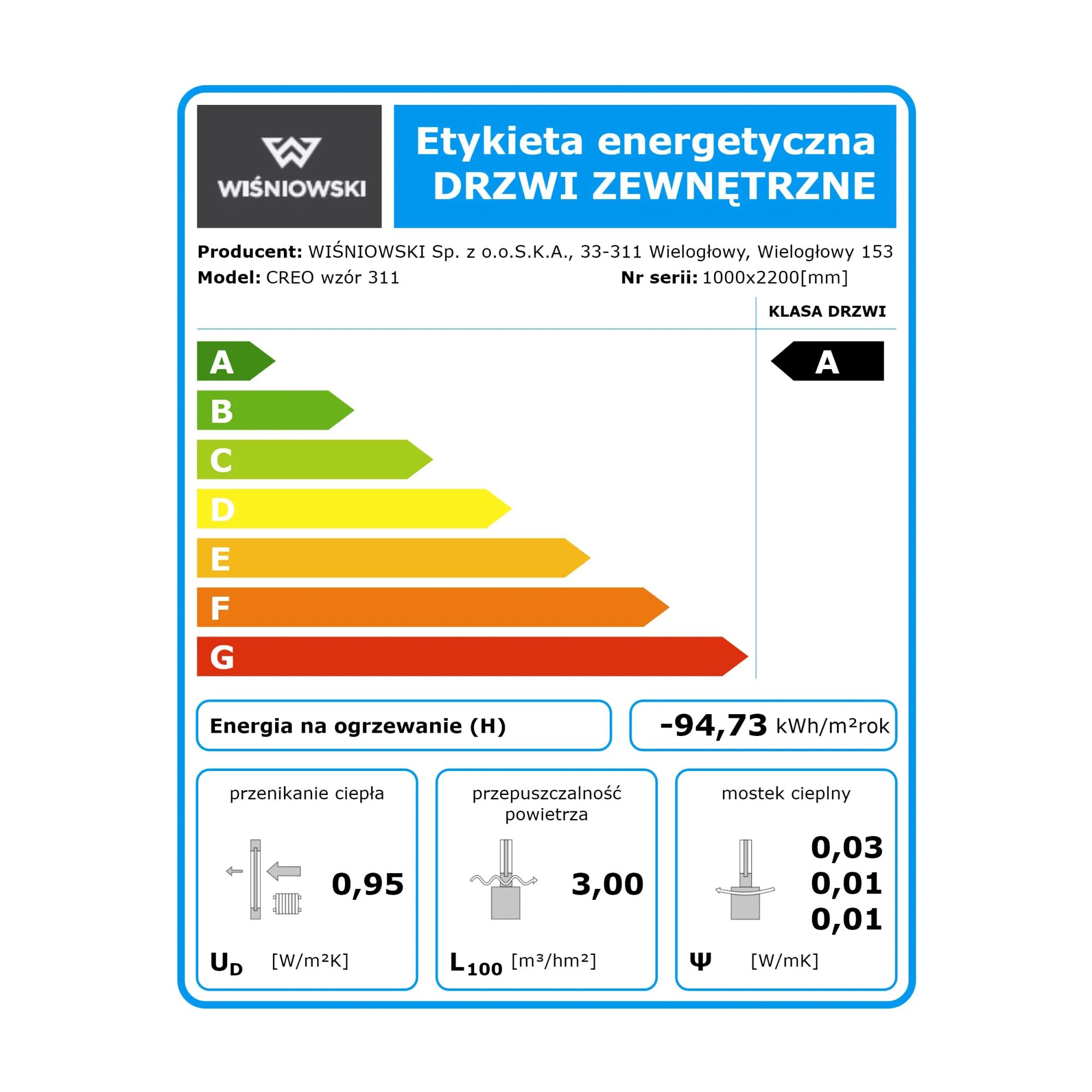 Drzwi zewnętrzne CREO - wzór 315 – Bild 15