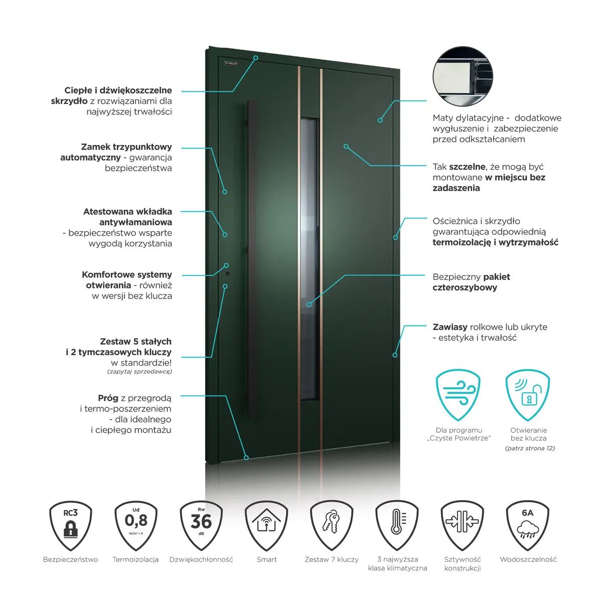 Drzwi zewnętrzne CREO - wzór 315 – Bild 16